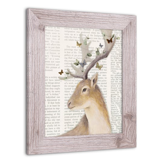 Whimsical Deer Western Framed Print